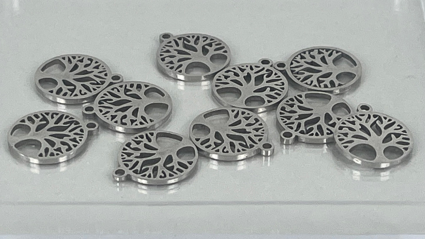 Tree of life charms (10 pieces)
