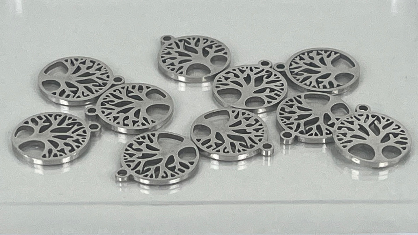 Tree of life charms (10 pieces)