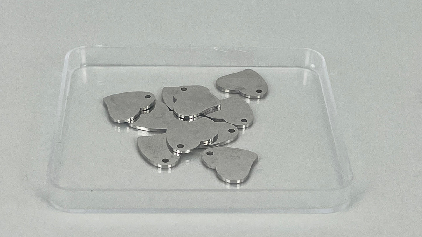 Heart charms (10 peices)