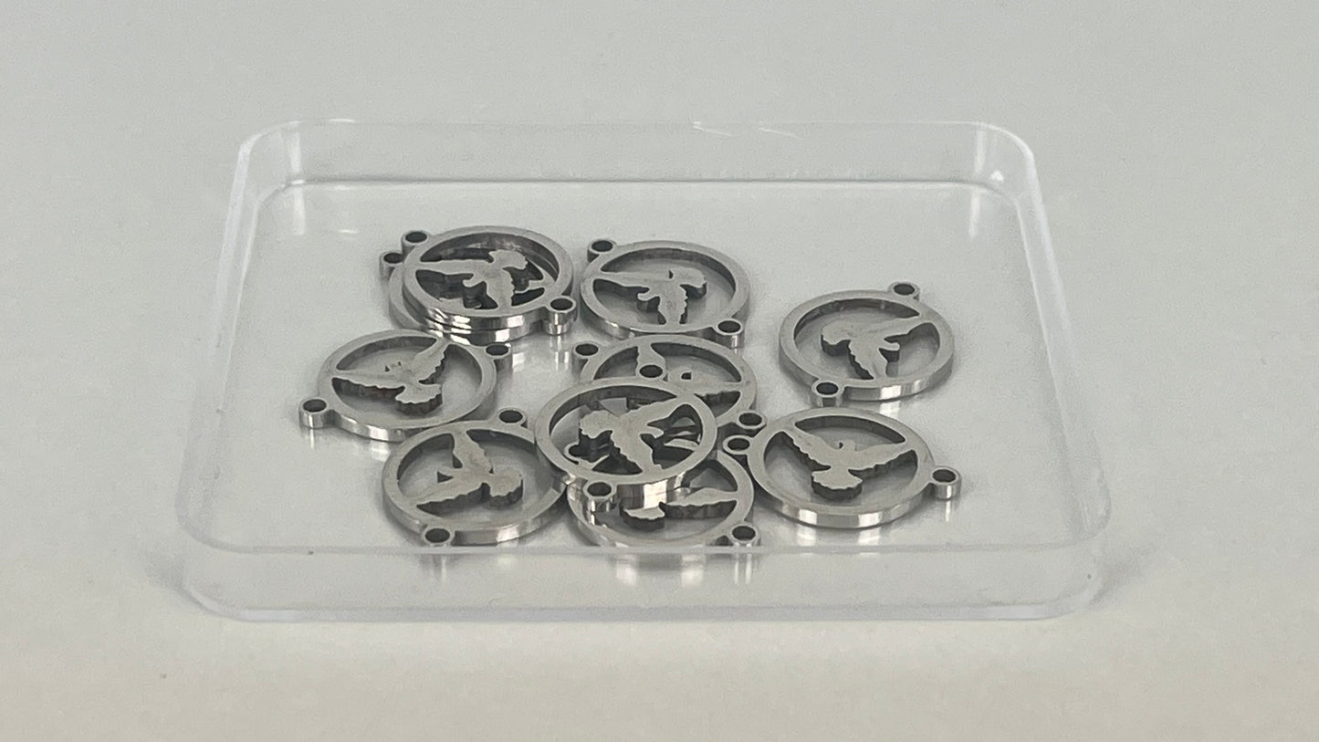 Dove charms (10 pieces)