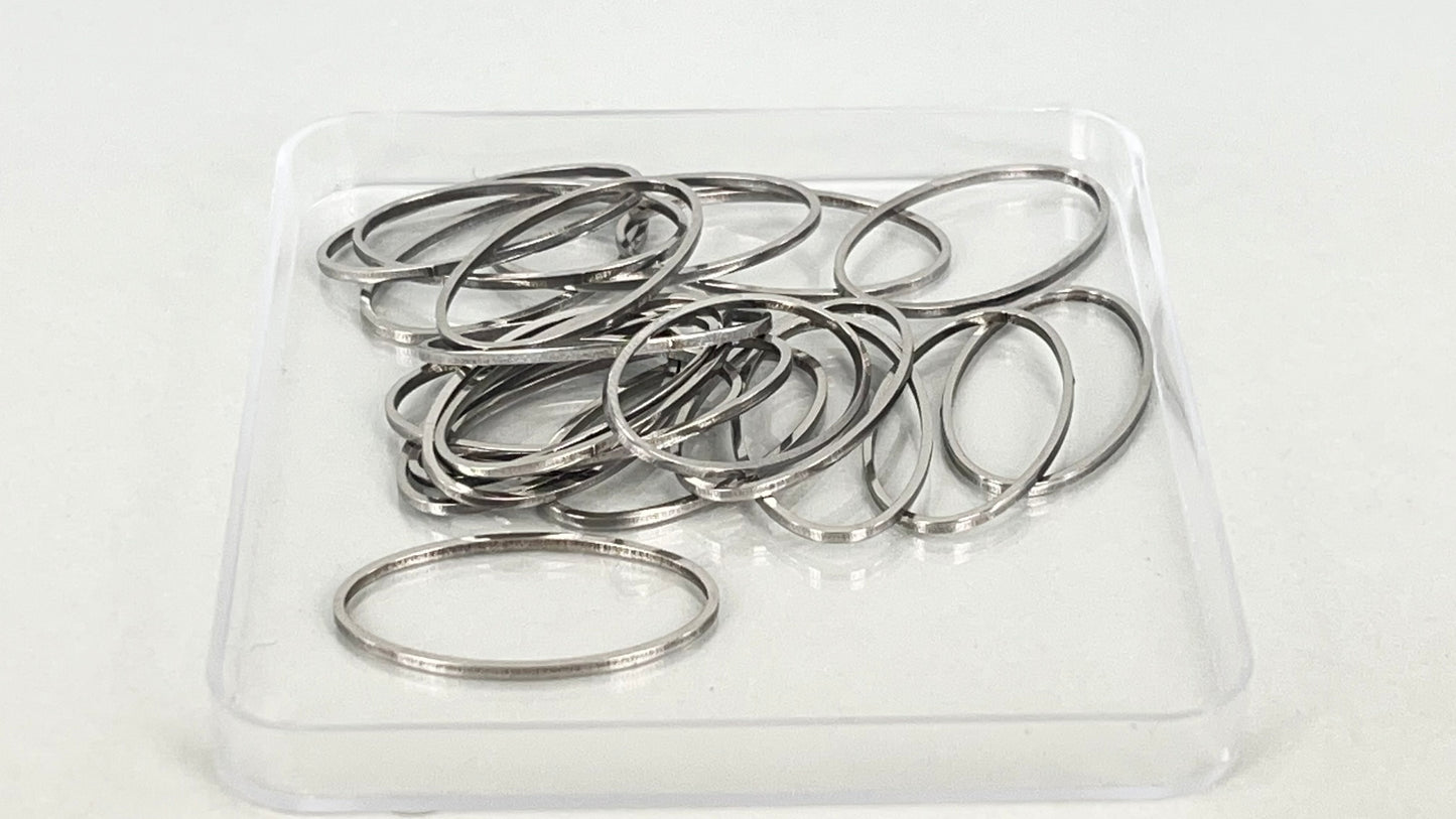 Shapes - oval silver/gold (20 pieces)