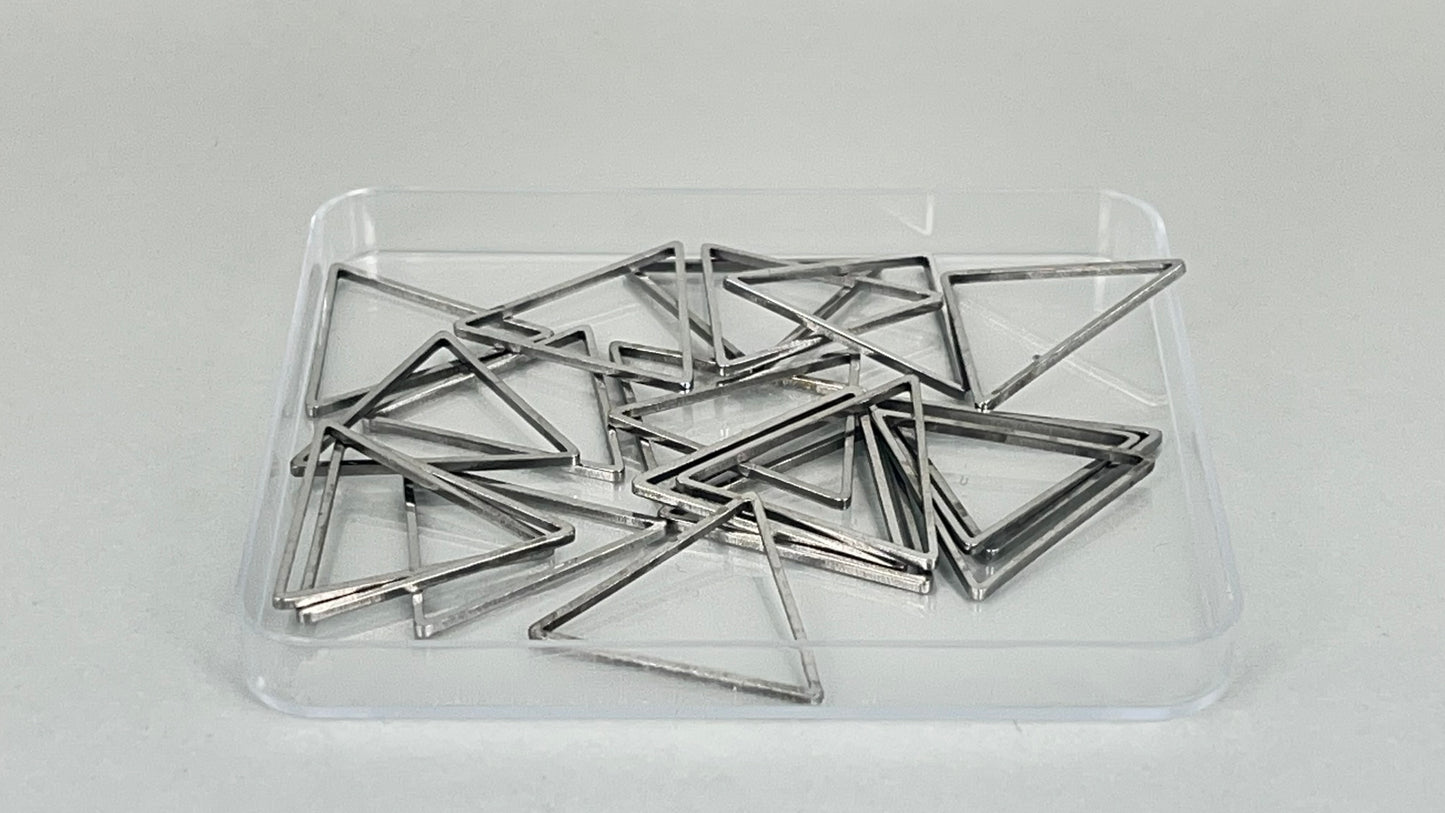 Shapes - triangle silver/gold (20 pieces)