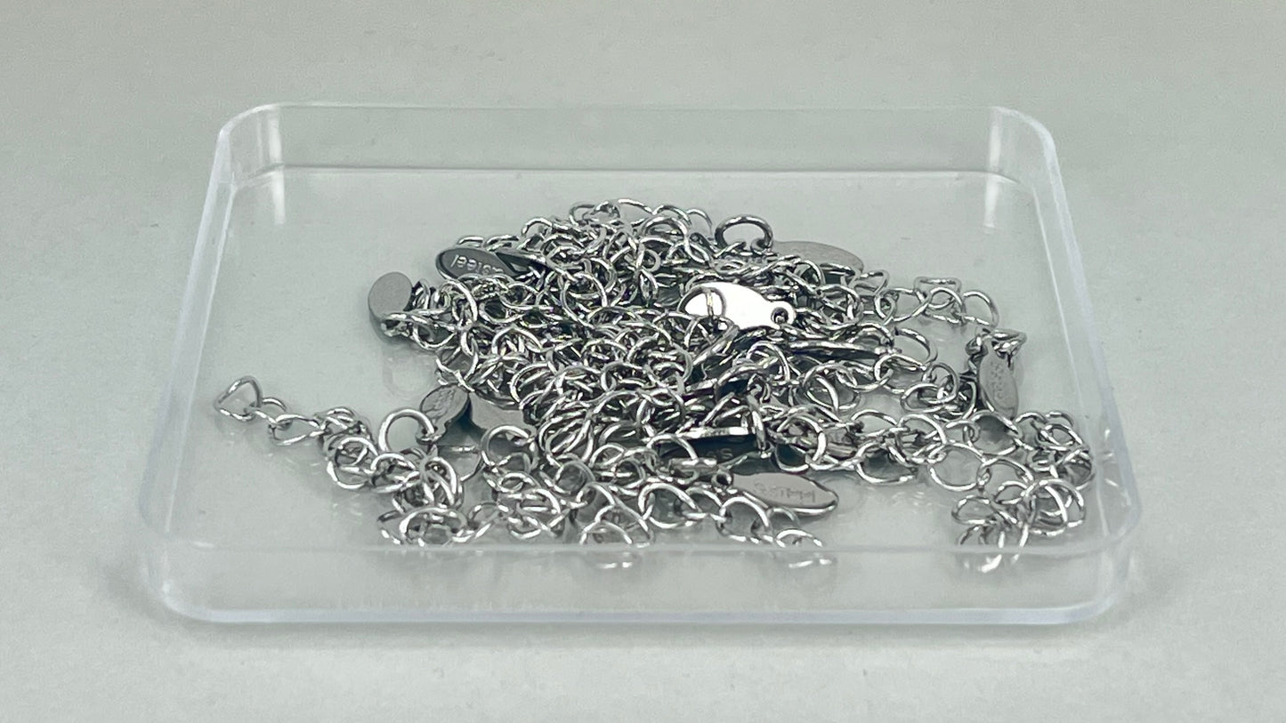 Extension chains silver/gold (20 pieces)