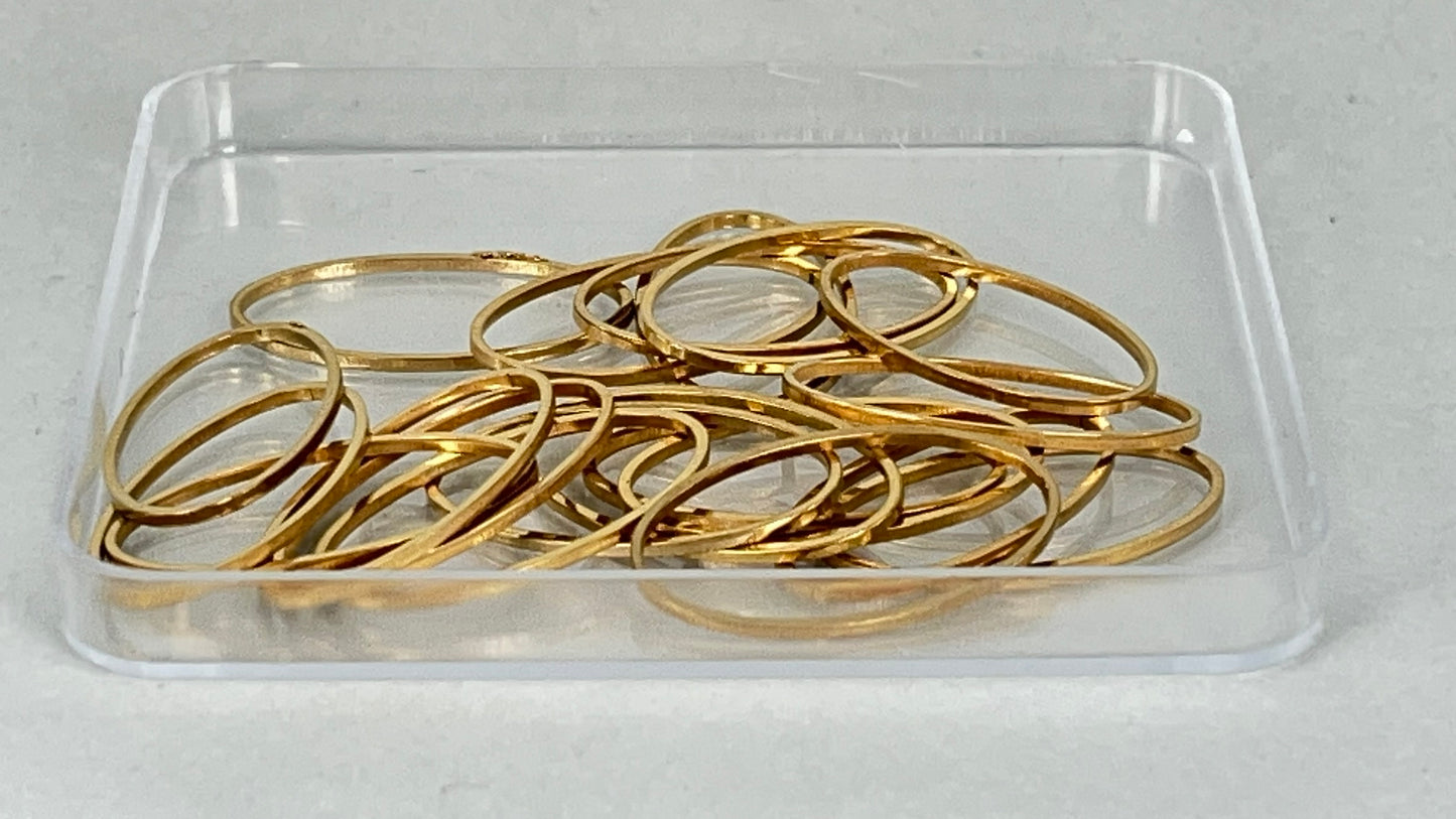 Shapes - oval silver/gold (20 pieces)
