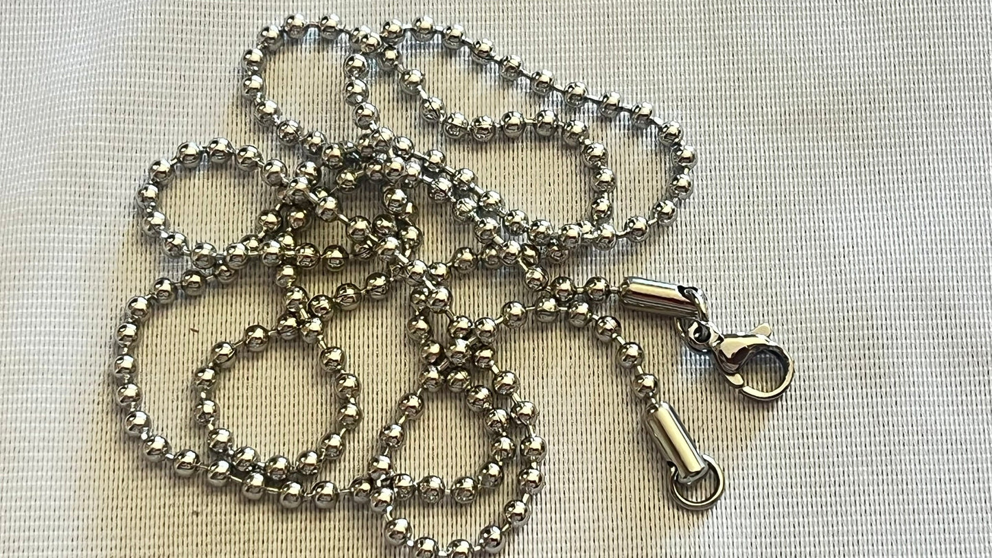Ball chain necklace 2.4 - 60 cm