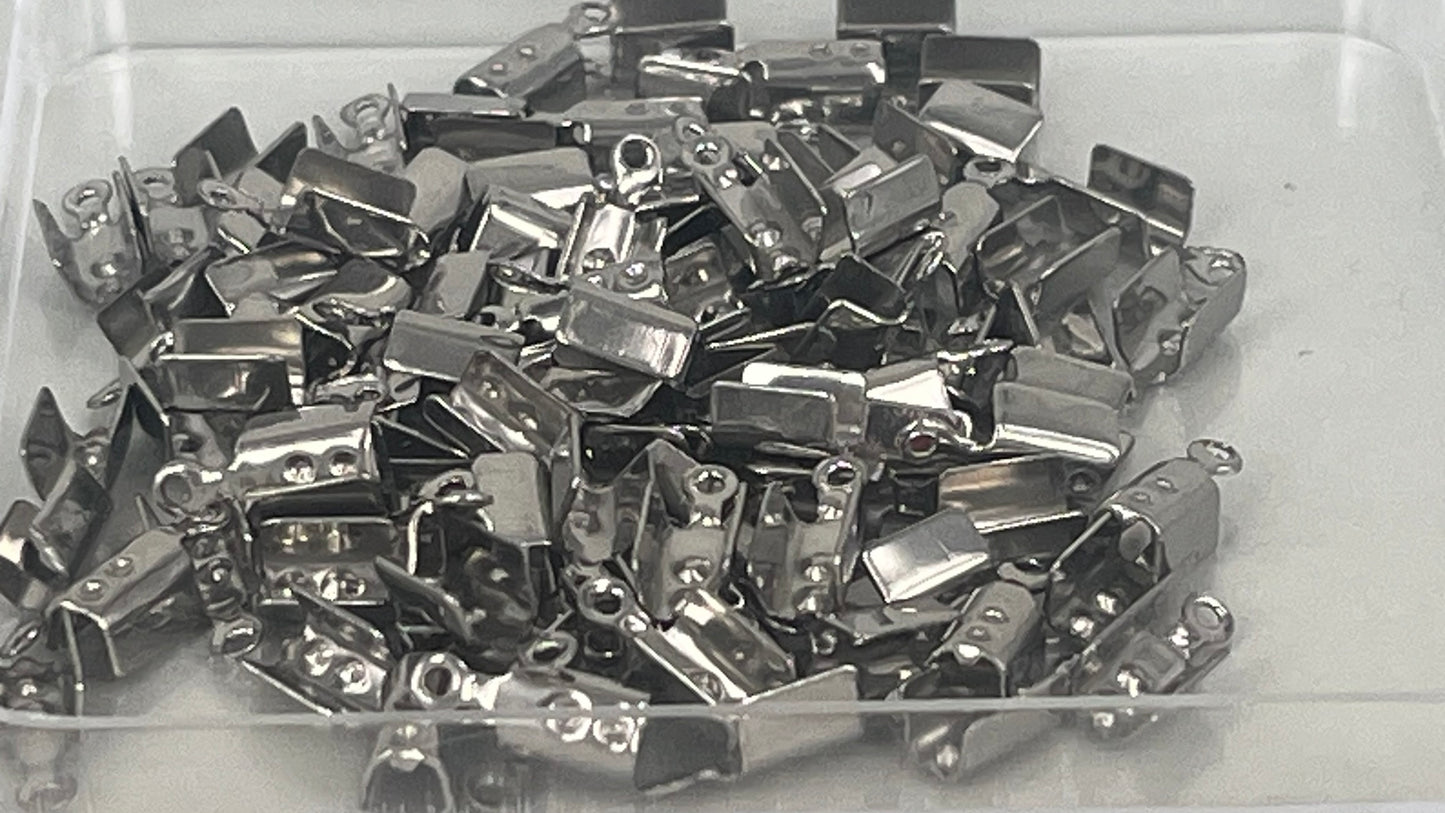 Leather crimps (100 pieces)