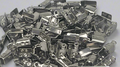Leather crimps (100 pieces)