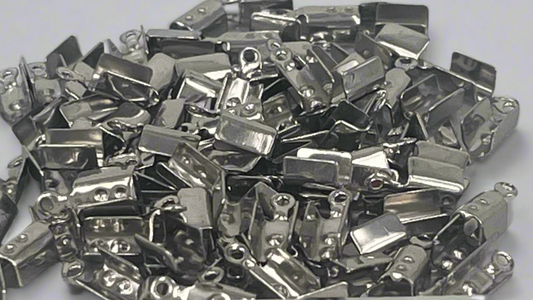Leather crimps (100 pieces)