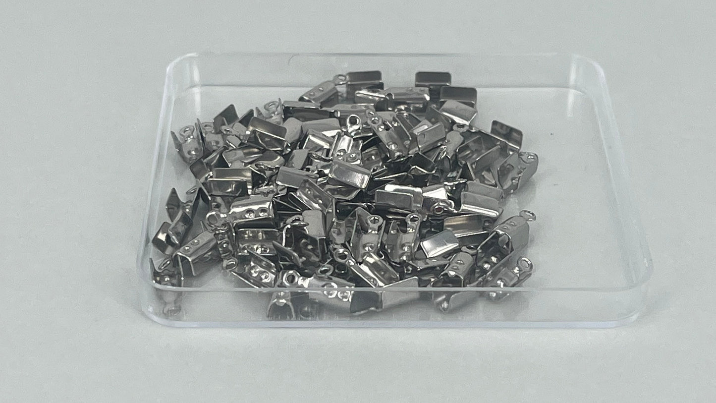 Leather crimps (100 pieces)