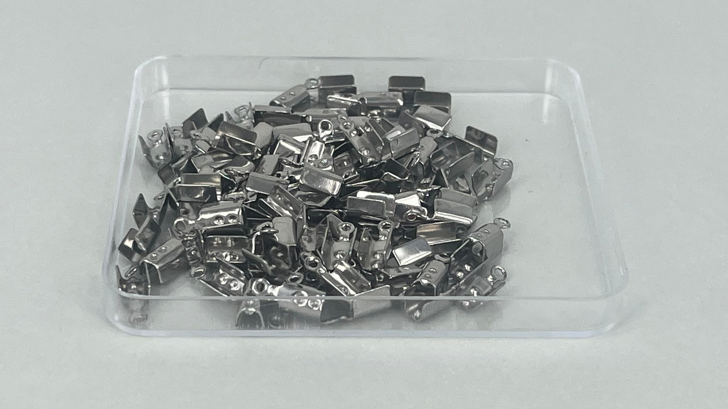 Leather crimps (100 pieces)