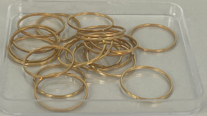 Shapes - rings silver/gold (20 pieces)