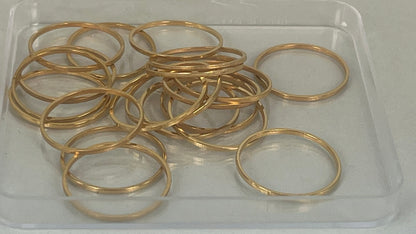 Shapes - rings silver/gold (20 pieces)