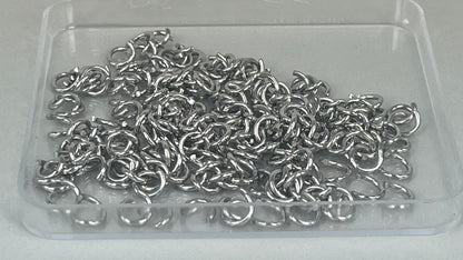 Jump rings 1.0 x 6 mm silver/gold (200 pieces)