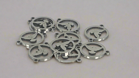 Dove charms (10 pieces)