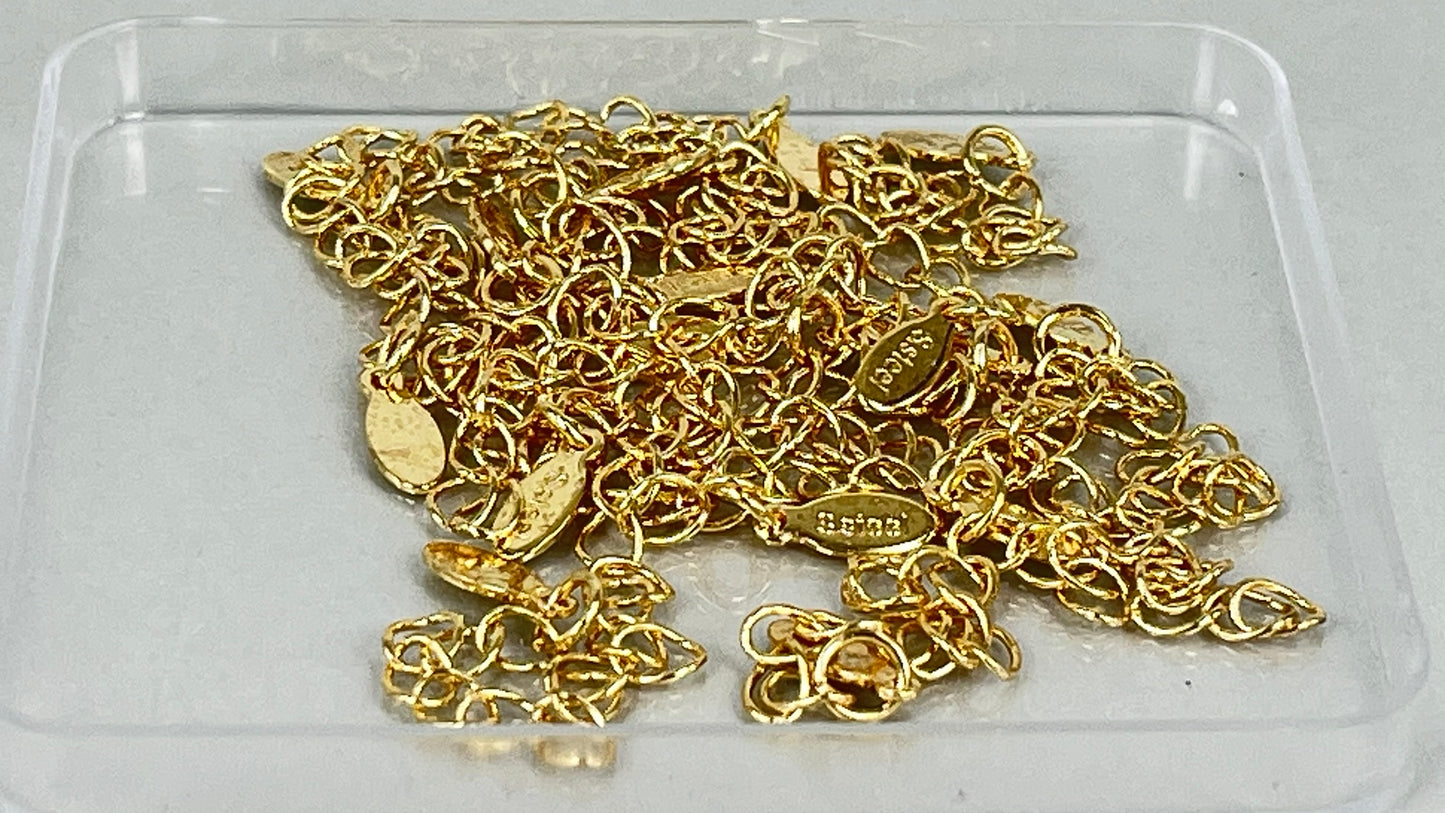 Extension chains silver/gold (20 pieces)