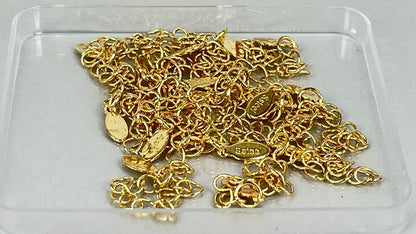Extension chains silver/gold (20 pieces)