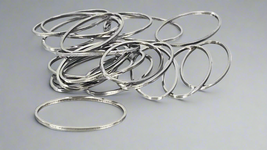 Shapes - oval silver/gold (20 pieces)