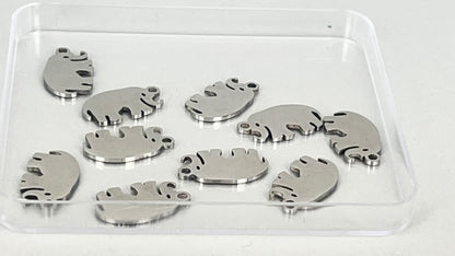 Elephant charms (10 pieces)