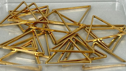 Shapes - triangle silver/gold (20 pieces)