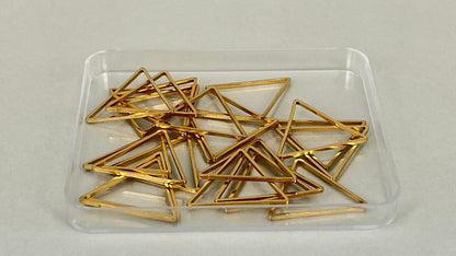Shapes - triangle silver/gold (20 pieces)
