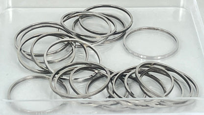 Shapes - rings silver/gold (20 pieces)