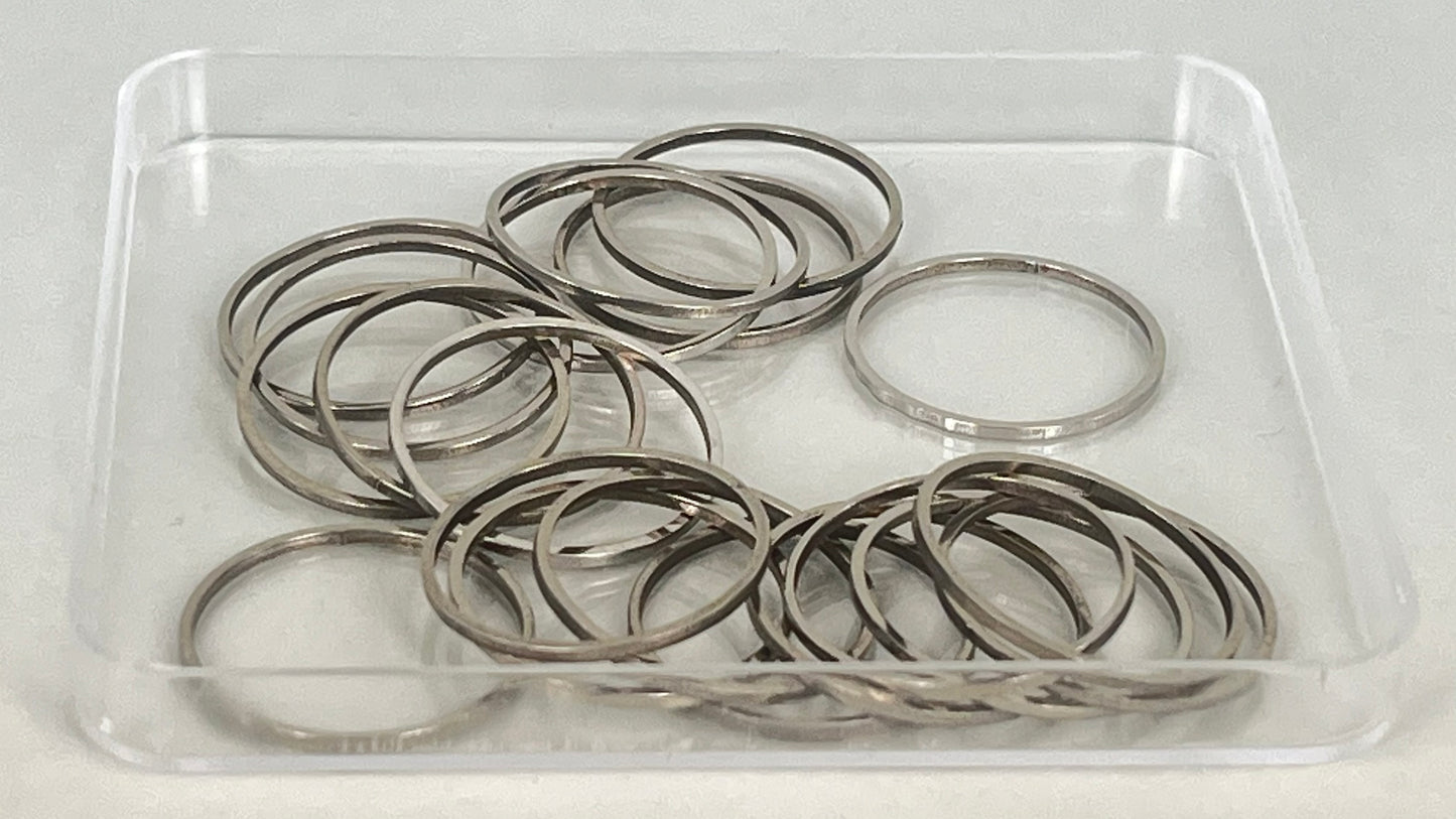 Shapes - rings silver/gold (20 pieces)