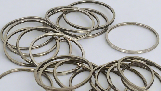 Shapes - rings silver/gold (20 pieces)
