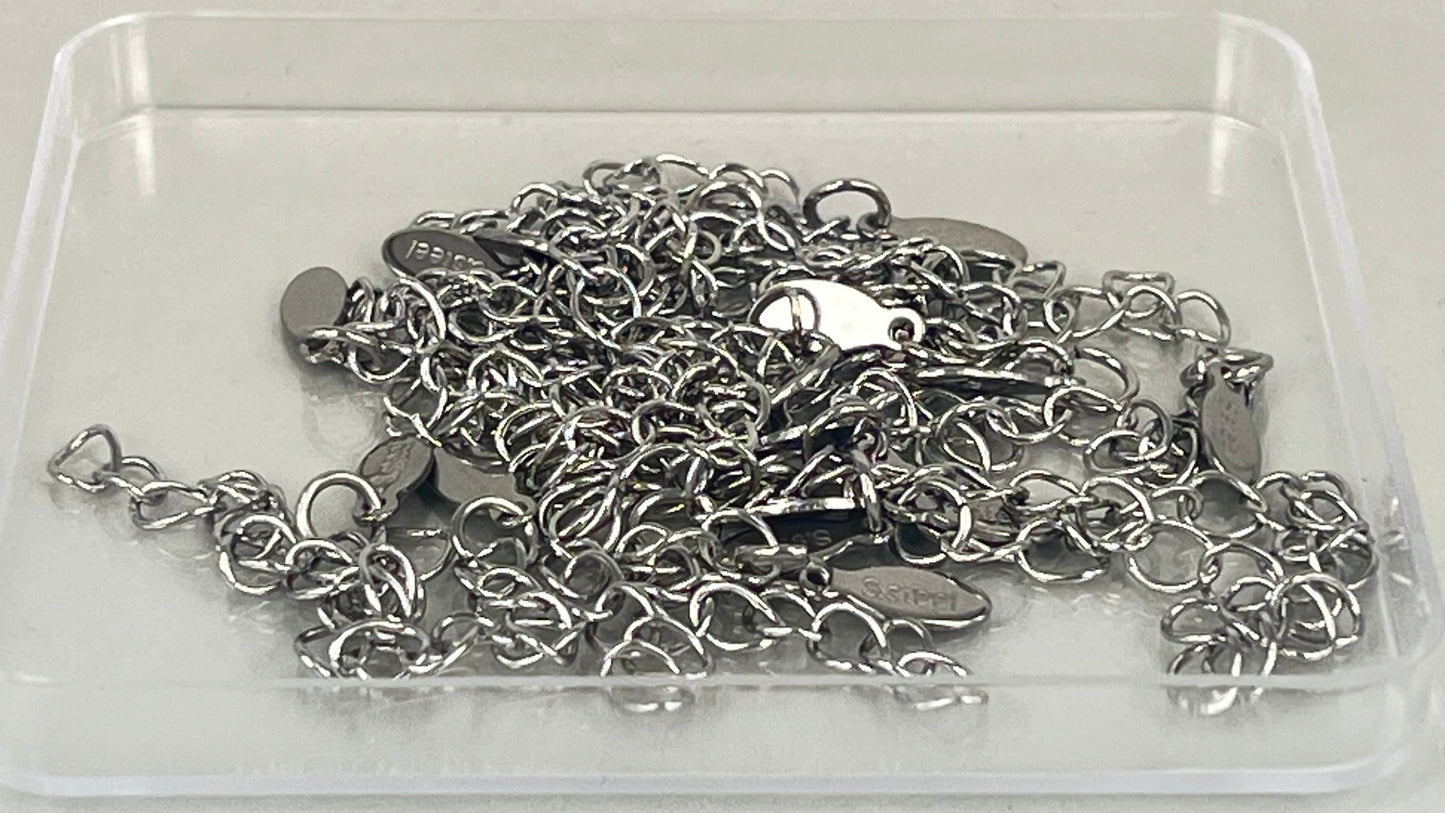 Extension chains silver/gold (20 pieces)