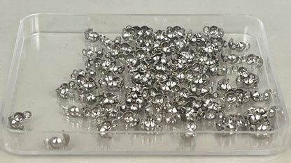 Calottes 2.4 mm  silver/gold (100 pieces)