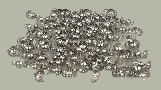 Calottes 2.4 mm  silver/gold (100 pieces)