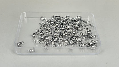 Calottes 2.4 mm  silver/gold (100 pieces)