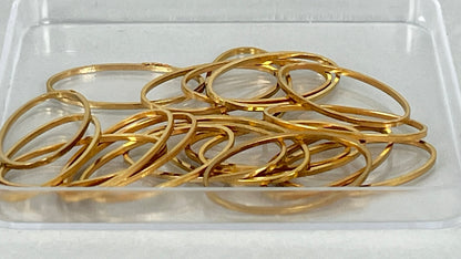 Shapes - oval silver/gold (20 pieces)