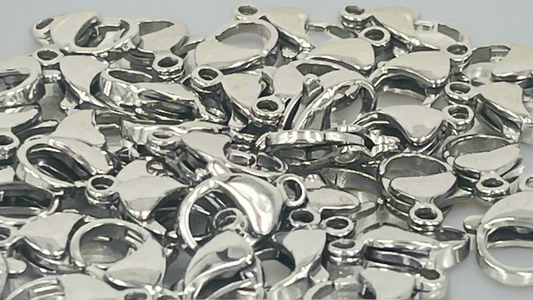 Clasps 16 mm silver/gold (40 pieces)
