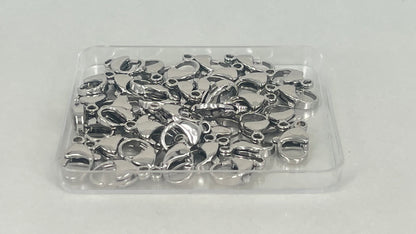 Clasps 16 mm silver/gold (40 pieces)