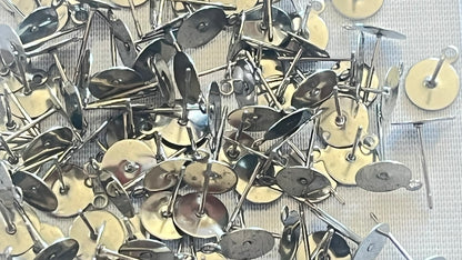Earring pins 8 mm (100 pieces)