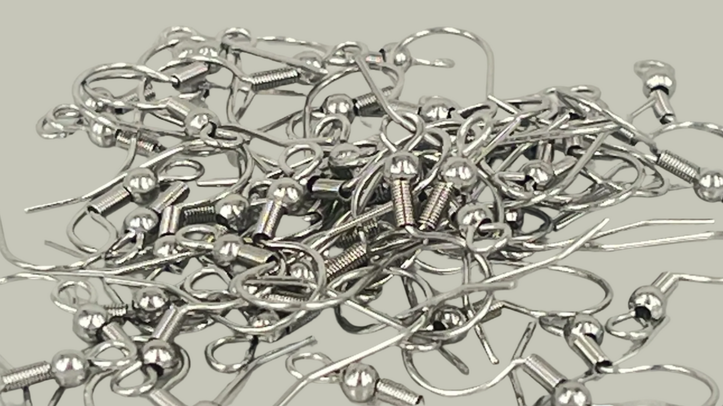 Earring hooks (50 pieces)