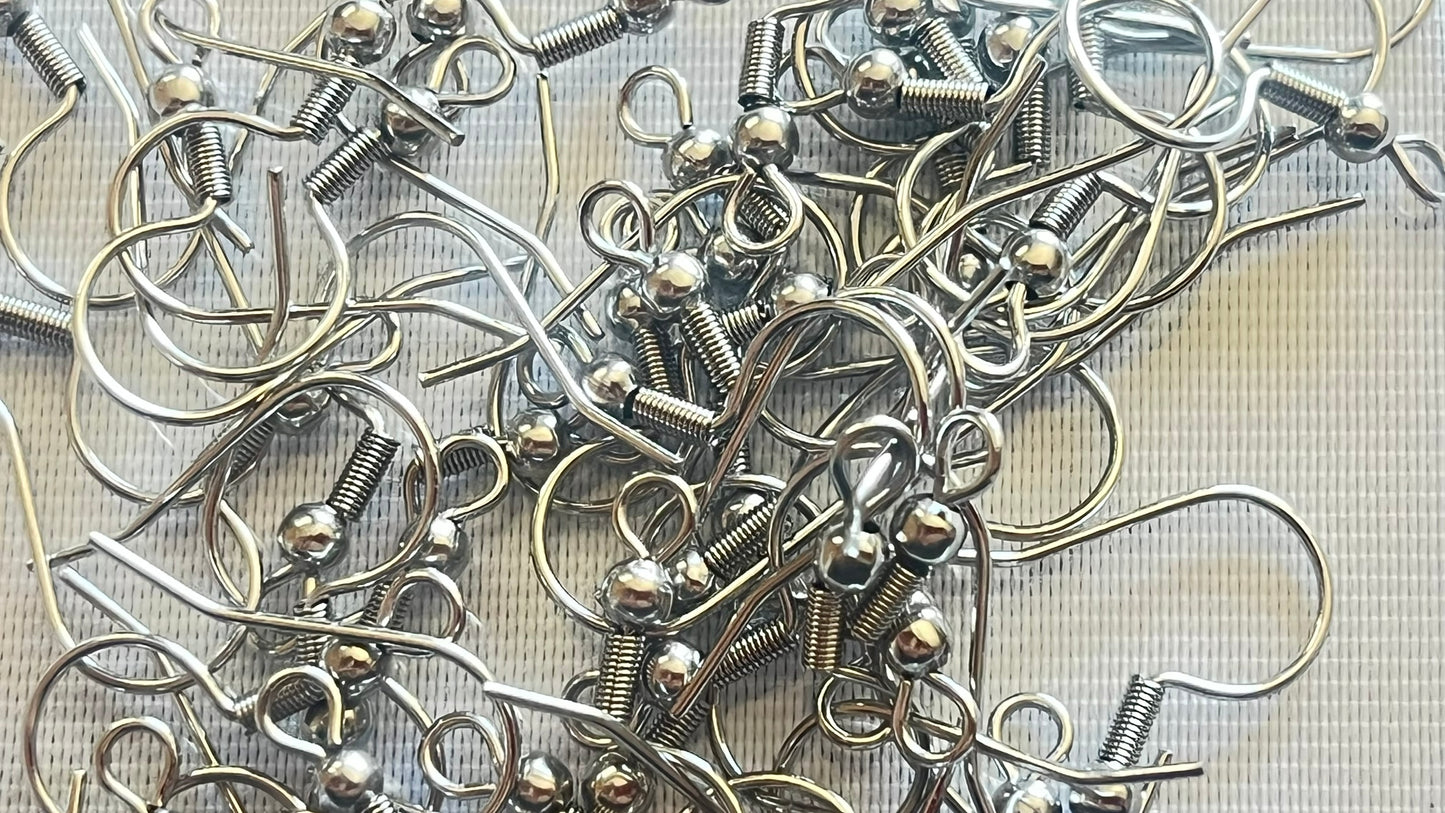Earring hooks (50 pieces)