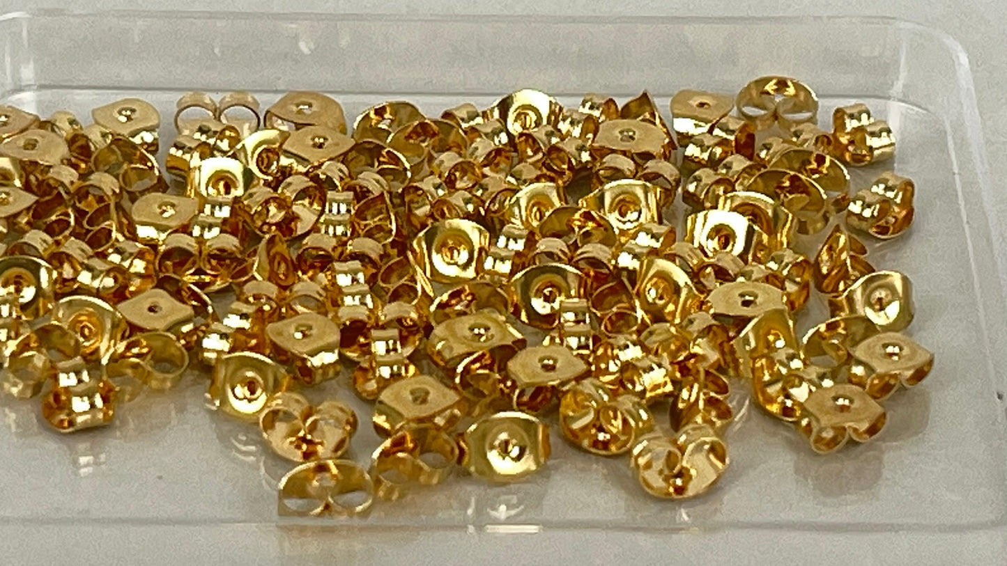 Earring butterflies silver/gold (100 pieces)