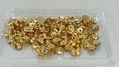 Earring butterflies silver/gold (100 pieces)