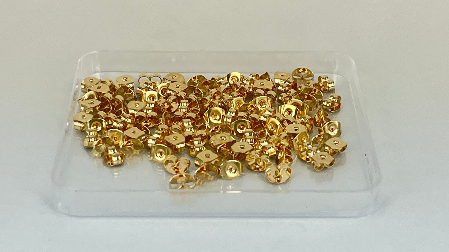 Earring butterflies silver/gold (100 pieces)