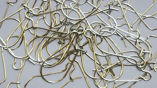 Earring hooks 25 mm (40 pieces)