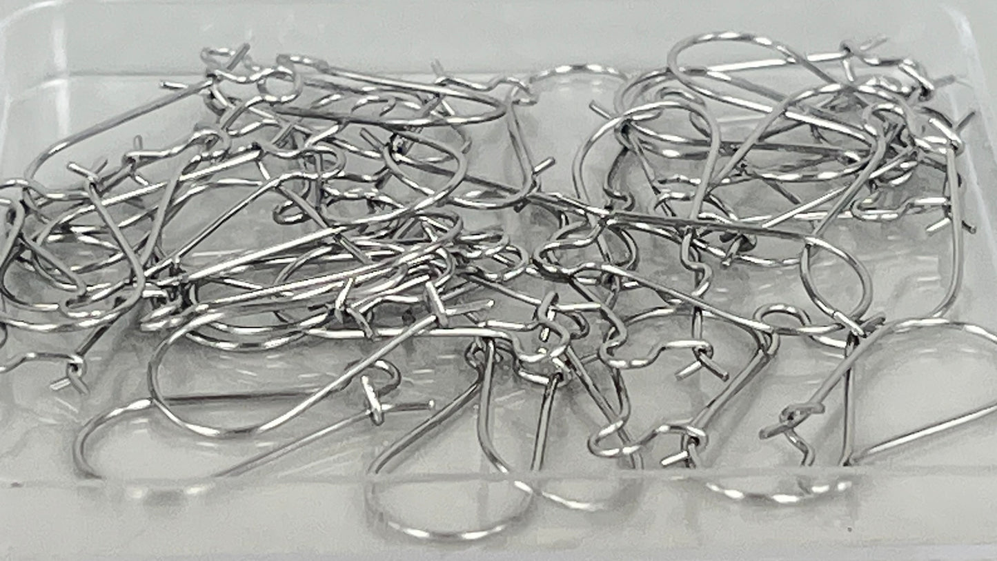 Earring hooks 25 mm (40 pieces)
