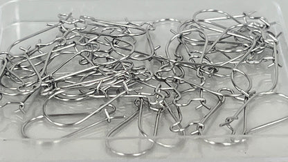 Earring hooks 25 mm (40 pieces)