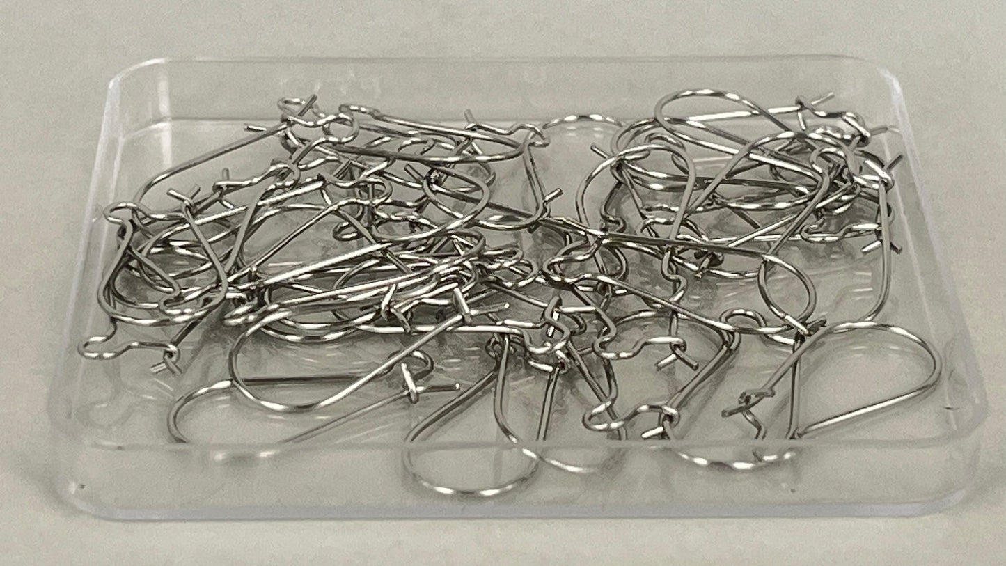 Earring hooks 25 mm (40 pieces)