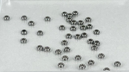 Spacers 3 x 1.2 mm silver/gold (40 pieces)