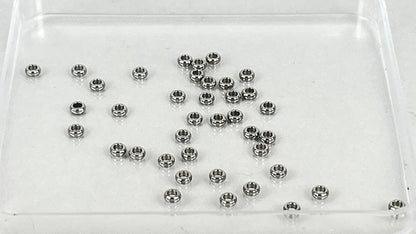Spacers 3 x 1.2 mm silver/gold (40 pieces)