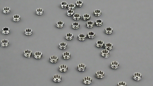 Spacers 3 x 1.2 mm silver/gold (40 pieces)