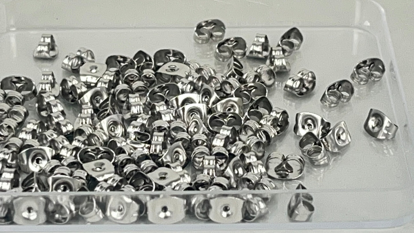 Earring butterflies silver/gold (100 pieces)