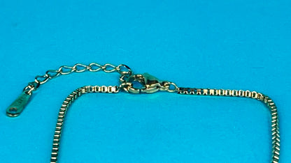 Clover box chain bracelet/anklet