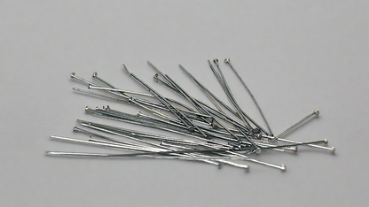 Ball, eye and flathead pins 0.6 x 40 mm silver/gold (40 pieces)
